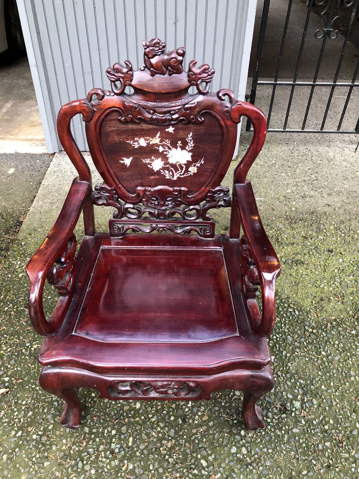 Two 1950’s Chinoiserie Style Chairs 