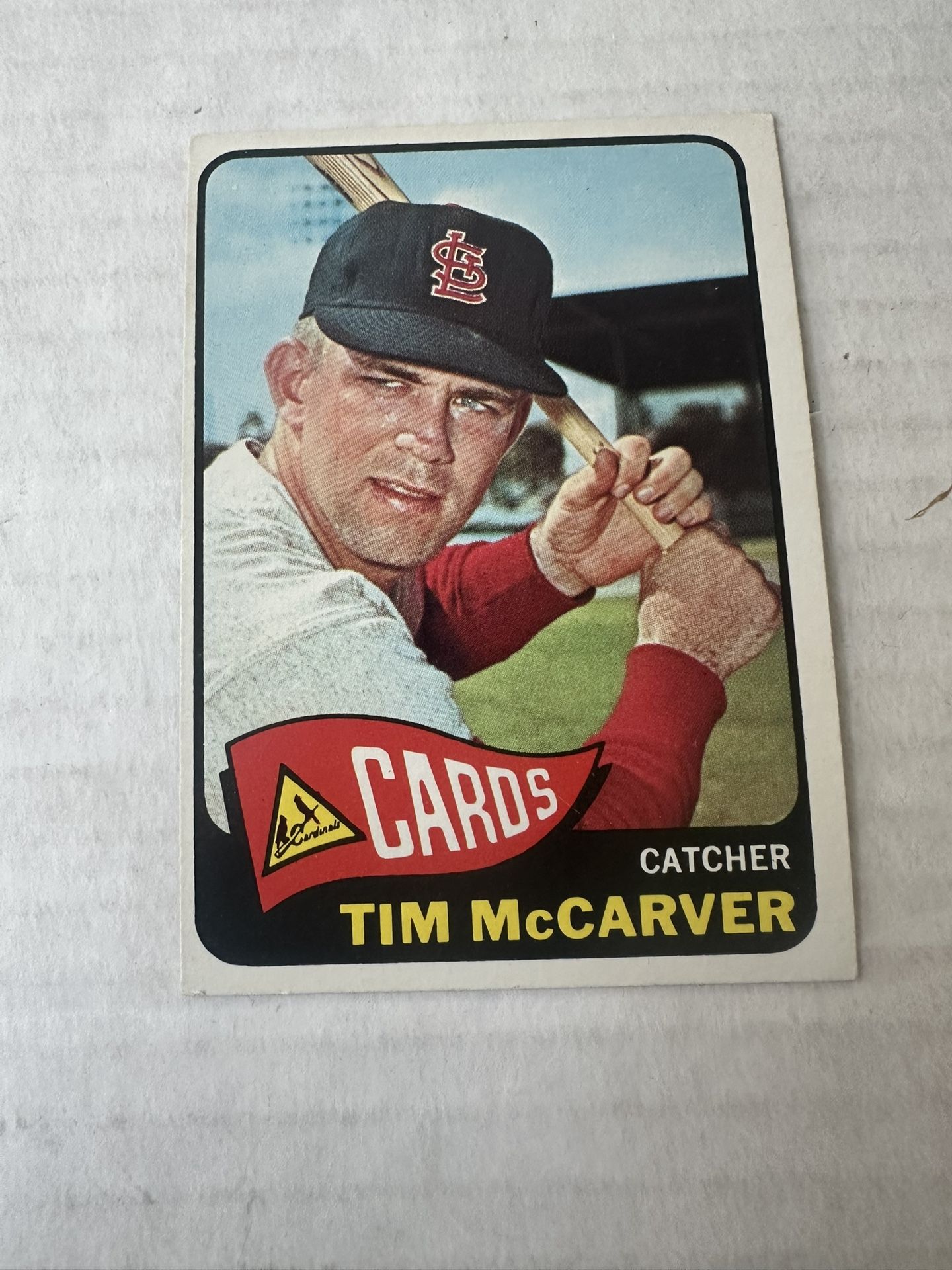 1965 Topps Tim McCarver Baseball Card Ex Mint