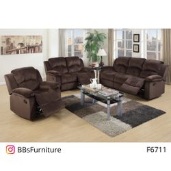 Brown Motion Sofa Set (Free Delivery)