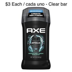 $3 Deodorant Each / Cada Uno