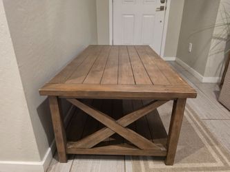 Living room wood table