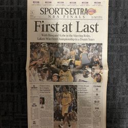 Lakers First At Last