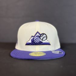 New Era Fitted Colorado Rockies Size 7 1/4 Purple from Proimage Sports