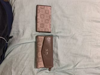 Coach wallet with check holder