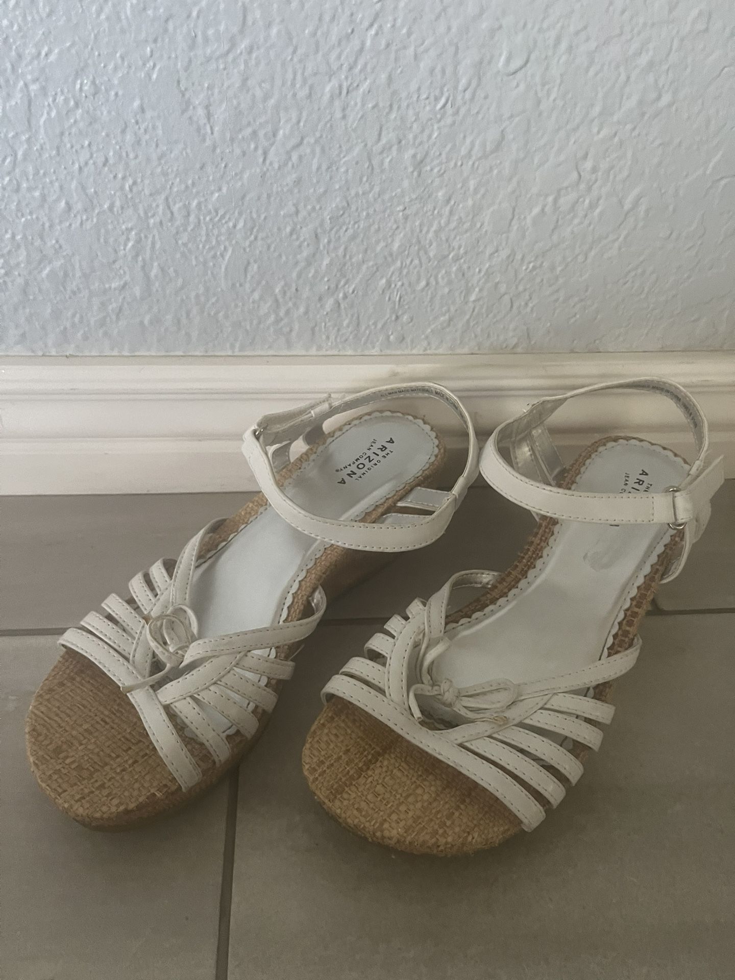 Women’s White Wedge Sandals