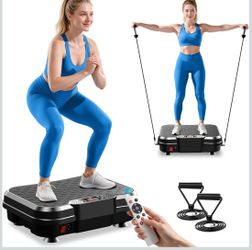 New TREKORA Vibration Plate 250 Speeds 400 lbs Lymphatic Drainage Weight Loss Remote LED