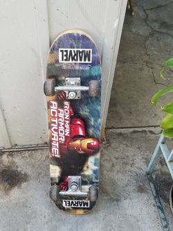Iron man skateboard