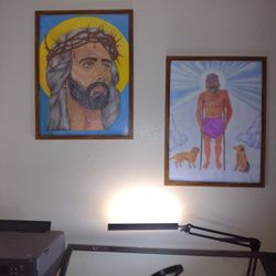 ²portrait made with colored pencils Cuadros Arte 