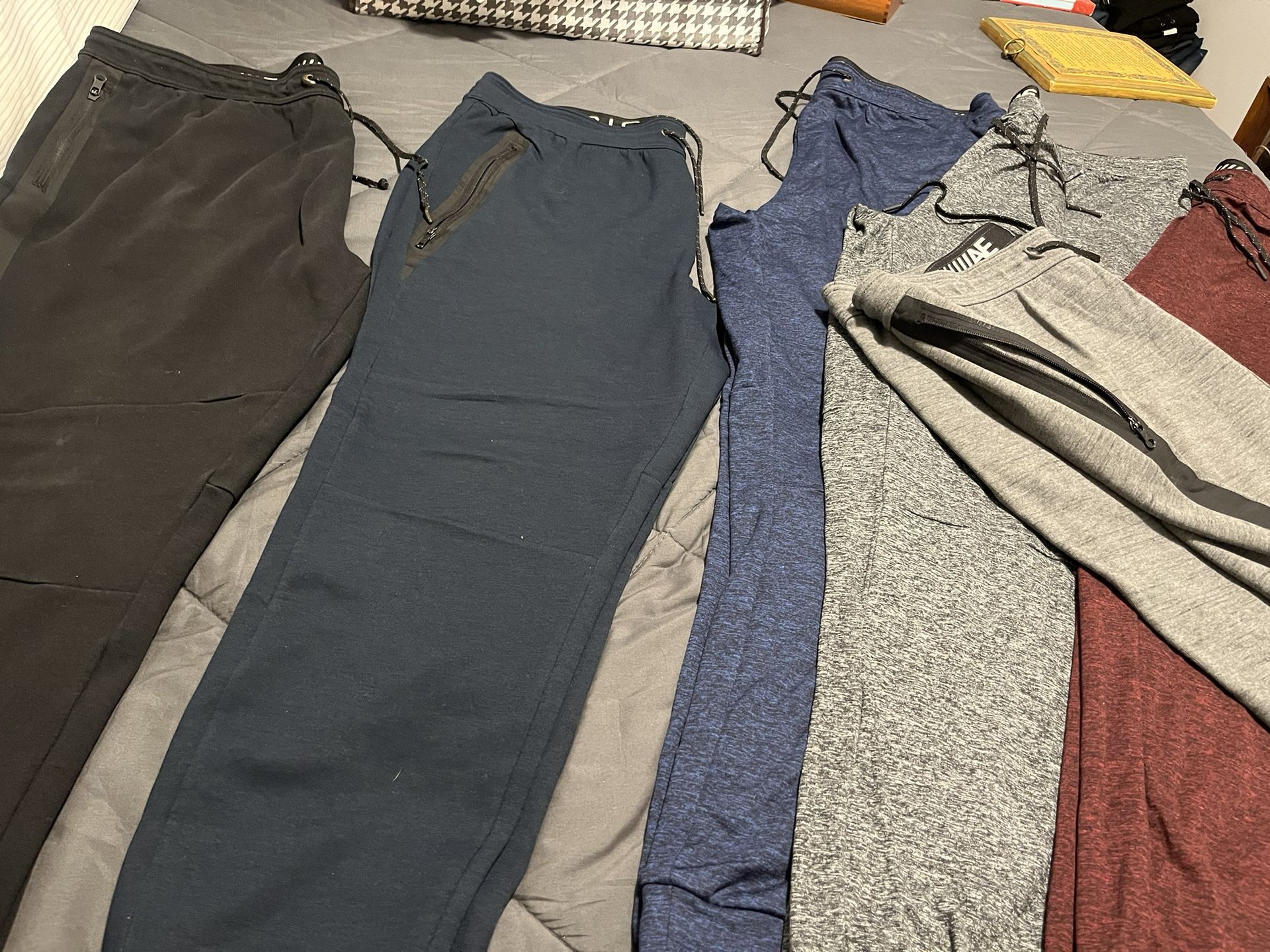 Men Sweatpants..American Eagle’s Size XXL Grey, Blue, Light Grey, Multi Color, Burgundy/Black../Blue Black $20 $25 $30 Each..
