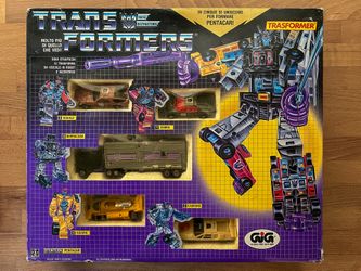 Vintage Original 1985 GIG Transformers G1 Menasor Giftset Complete in Foam with Box