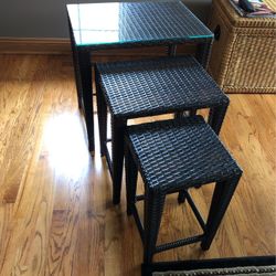 Walnut Color Nesting Tables