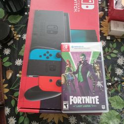 Nintendo switch for sale with  free Fortnite Last laugh bundle