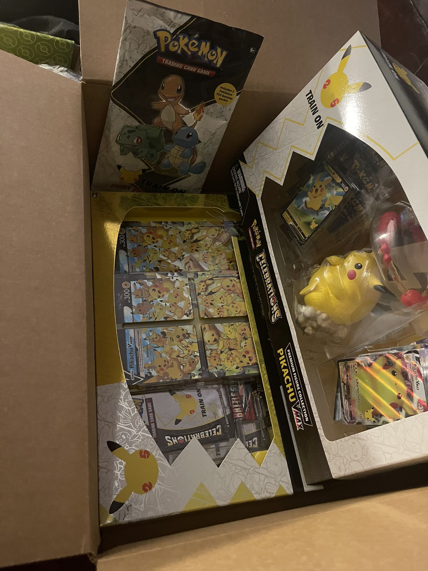 Celebration Lot Pikachu Vmax Box And Pikachu V Union Box