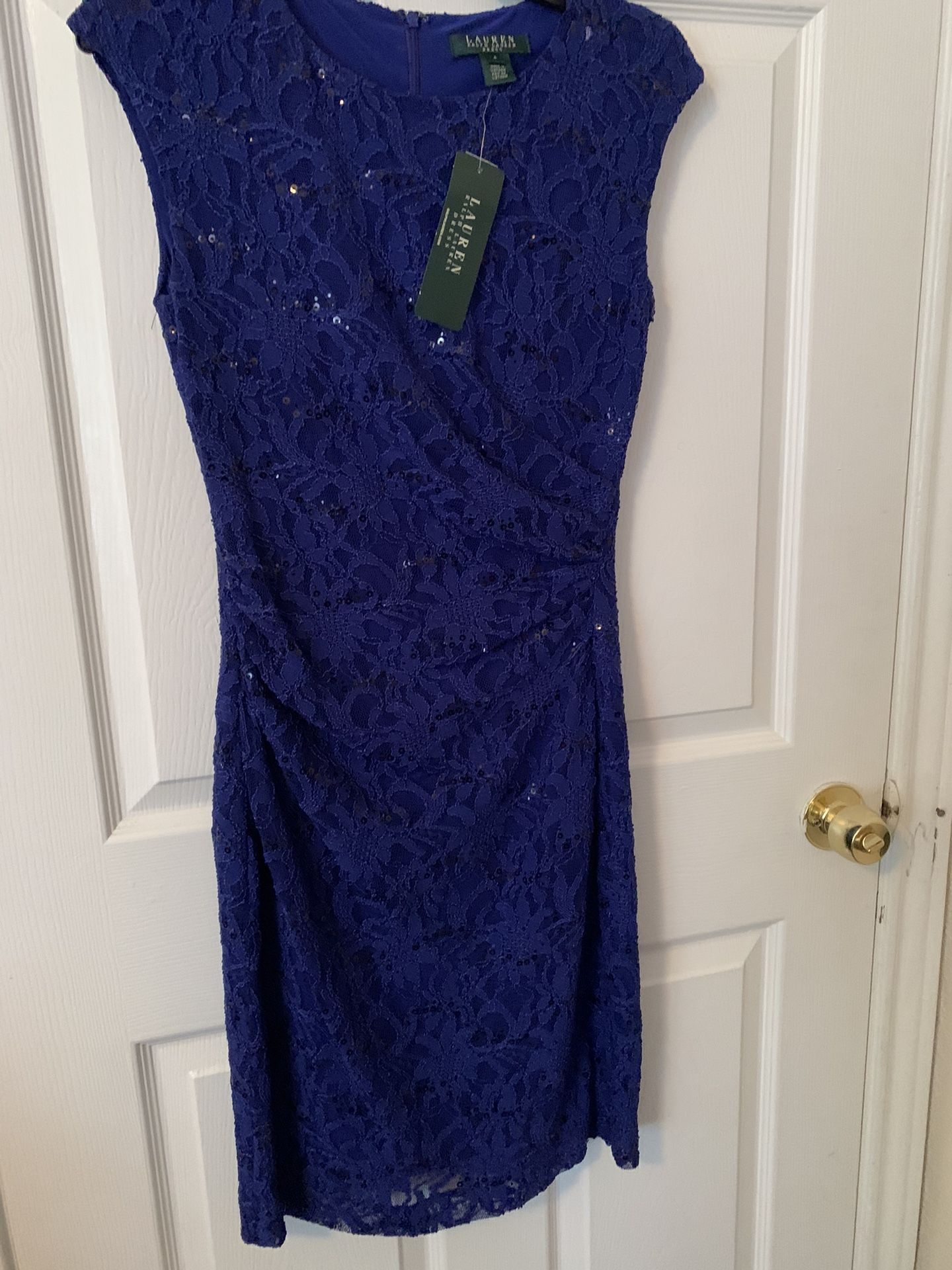 Ralph Lauren Royal Blue Dress New With Tags