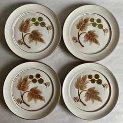 Set If 4 Vintage Denby Cotswold Stoneware Salad Plates 