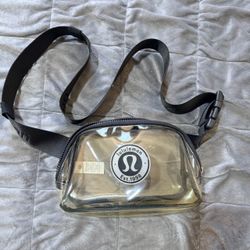 Lululemon Clear Belt Bag Black Crossbody Stadium Concert Festival Waist Bag