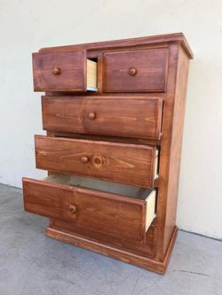 Jumbo duplex 6 drawer pine