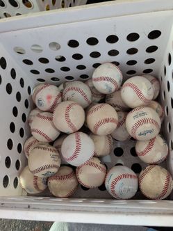 Lot of Used Rawlings Baseballs