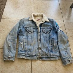 Vintage Levi's Sherpa Lined Denim Jacket 70s 80s 