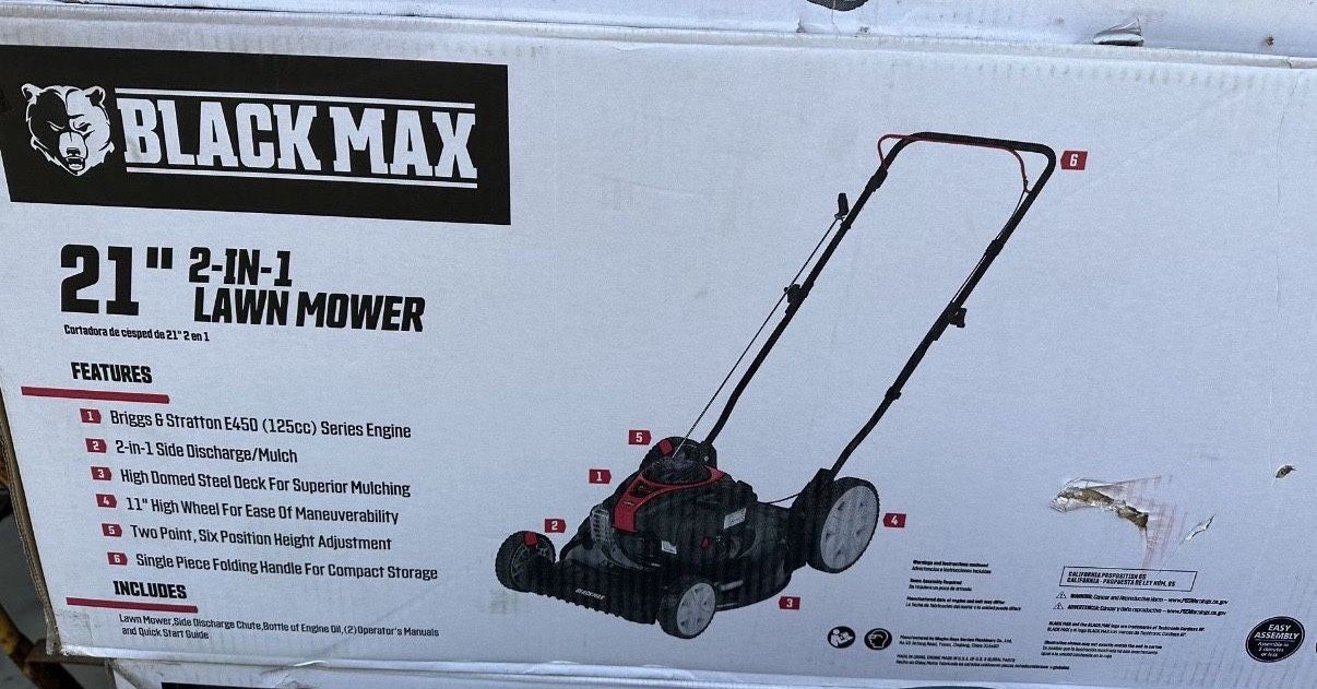 New Black Max 125cc Lawnmower