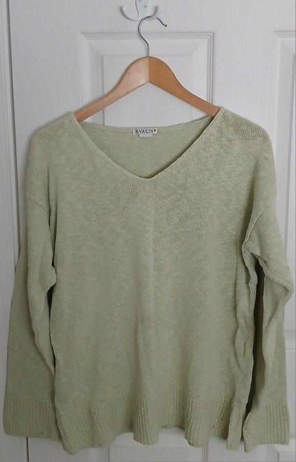 Avalin V-Neck Tunic Lightweight Sweater 