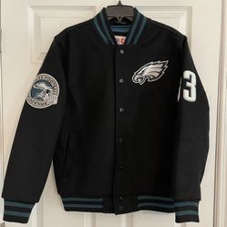 Philadelphia Eagles Ultra Game NFL Varsity Jacket - Men's Size Small