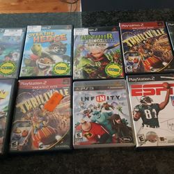ps 2, and ps 3 games , one computer game . 