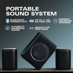 Rocksteady Portable Speaker System with Subwoofer