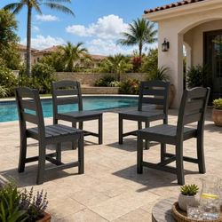 Outdoor Dining chair set of 4