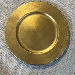 Large Gold chargers