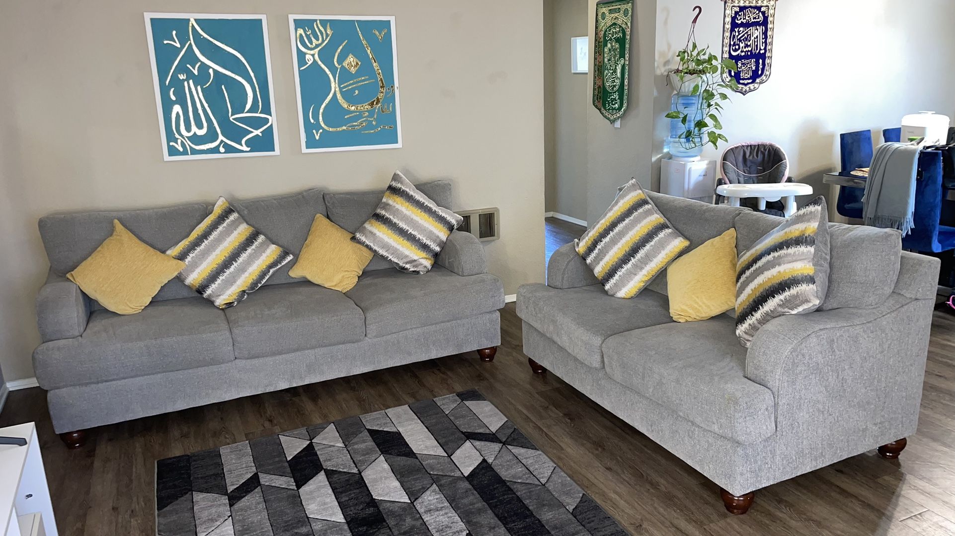 sofa and loveseat set