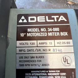 Delta 10 Inch Miter