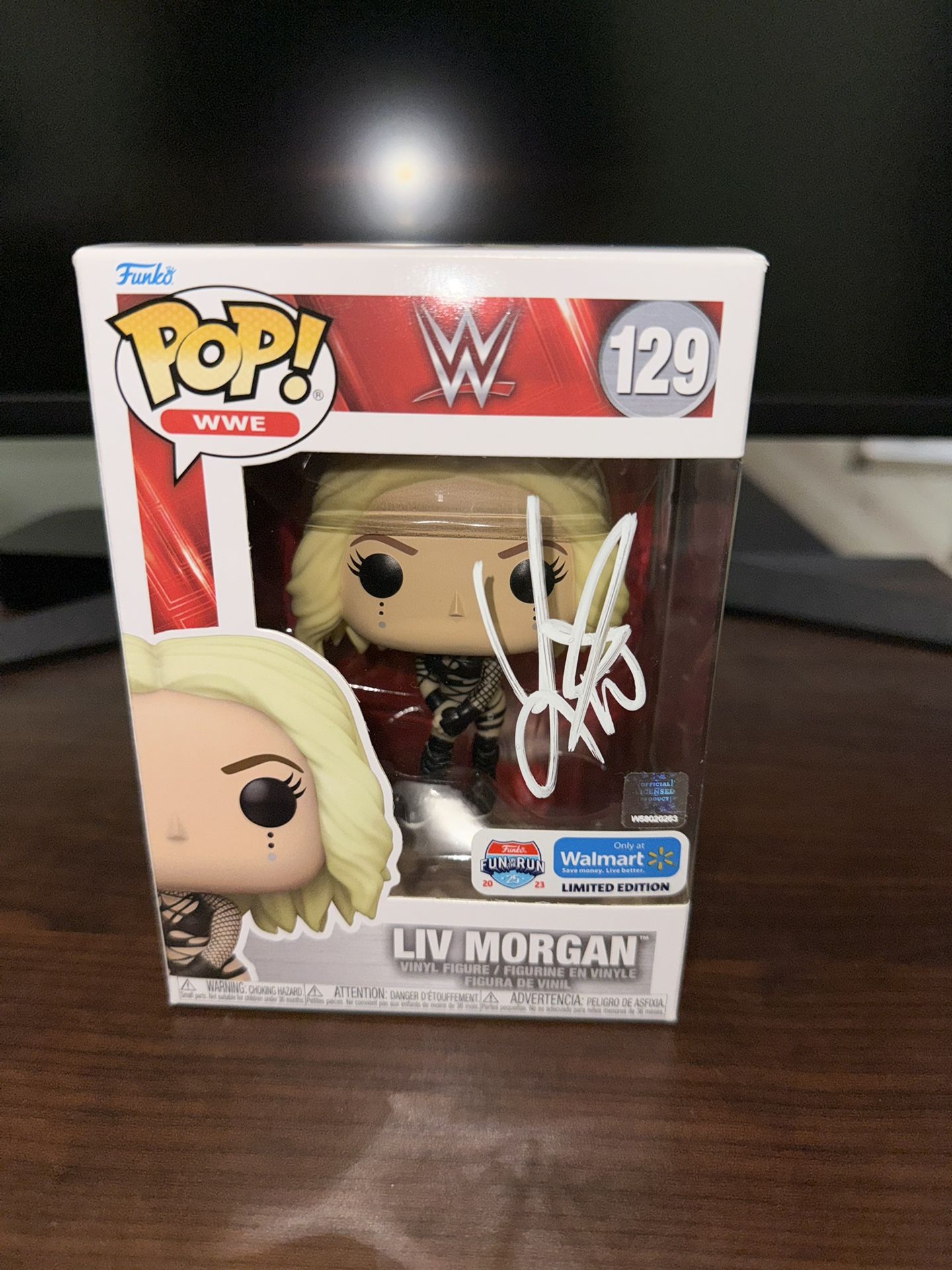 Liv Morgan Funko Fanatics COA Signed