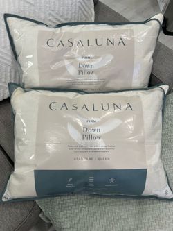 Casaluna Firm Down Pillows (2) – Standard/Queen – Like New (Bought at target)