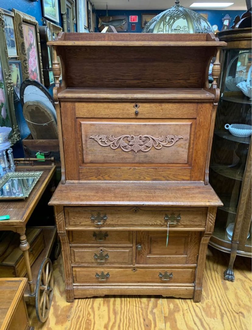 Antique Drop Front Desk 