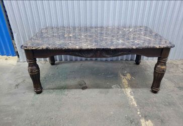 Coffee Table with Carved Details