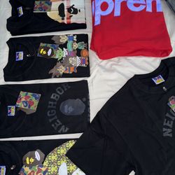 Bape A Bathing Ape T Shirts size Xl & XXl