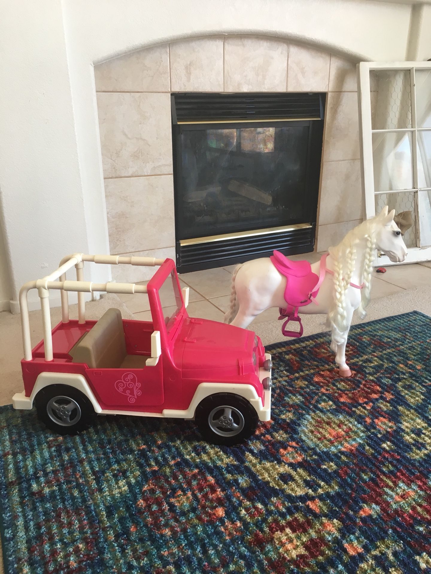 Our Generation Doll Jeep and Pony