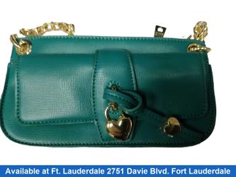 Moschino Borsa Green Purse / Handbag