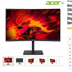 Acer Nitro XZ3 XZ273U Xbmiiphx 27" WQHD 2560 x 1440 (2K) 240Hz (Using Display Port), 1ms (GtG) - Up to 0.5ms (GtG), HDMI, DisplayPort, Audio FreeSync 