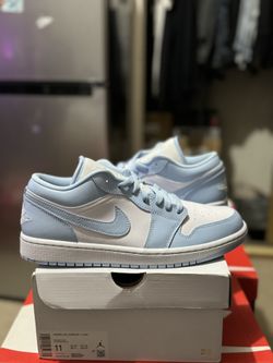 Jordan 1 Low Ice Blue - 9.5M/11W - $180