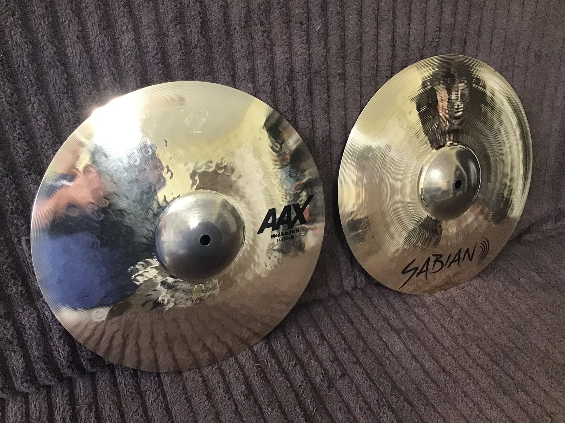 Sabian AAX 14 Inch Medium Hi Hat Cymbals