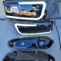 01-06 Gmc Sierra Yukon Denali LED DRL Headlights Luces Micas Calaveras Faros Faroles