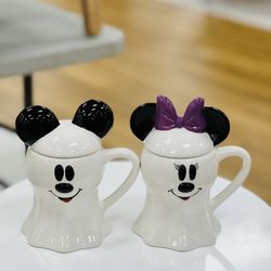 2 disney mickey ghost mugs