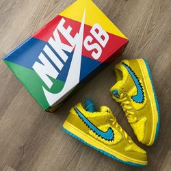 Nike SB Dunk Low Greateful Dead Yellow Sz 8