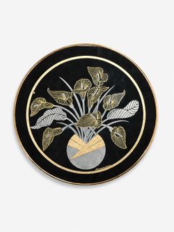 Post Modern Lily Flowers Wall Mirror by Richard Sandoval for Windsor Art, c.1980's - Delivery Available