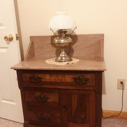 Antique Wash Stand Marble Top