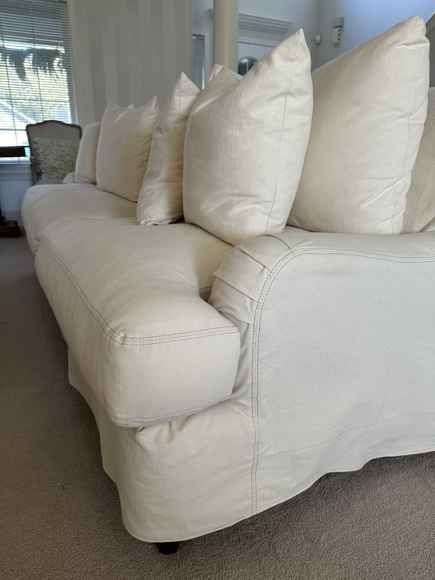 English Arm Slipcover Plush Down Sofa