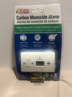 Kidde Carbon Monoxide Detector, AA Battery Powered CO Alarm with LEDs, Test-Reset Button, Low Battery Indicator, Portable