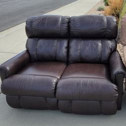 Lazy Boy Leather Reclining Loveseat